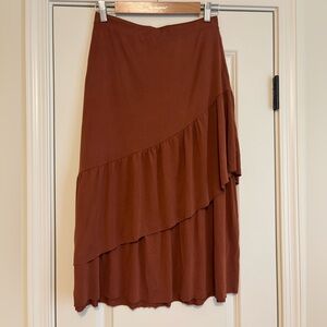NWOT - Copper AMADI Midi Skirt